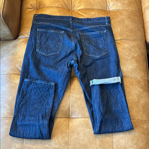 Uniqlo Stretch Selvedge Slim Jeans in Navy - Picture 6 of 6